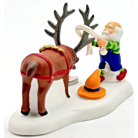 Dept 56 North Pole Series DANCER Reindeer Elf Accessory Christmas Village 804452 - Picture 2 of 7